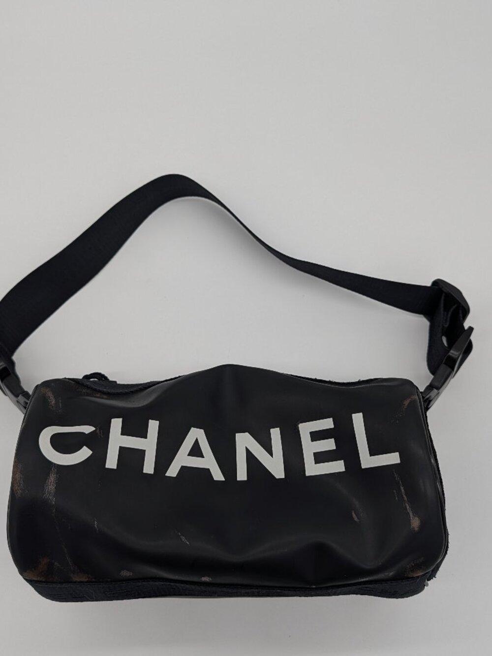 Chanel Sport Line Rubberized coated canvas mini duffle